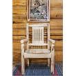 Pemberly Row Transitional Solid Wood Captain's Chair in Natural