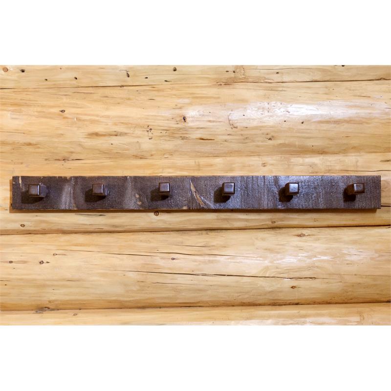 Pemberly Row 4ft Modern Transitional Wood Coat Rack in Brown