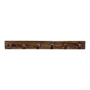 Pemberly Row 4ft Modern Transitional Wood Coat Rack in Brown