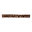 Pemberly Row 4ft Modern Transitional Wood Coat Rack in Brown