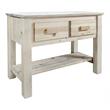 Pemberly Row 2 Drawers Transitional Wood Console Table in Natural