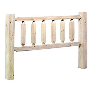 Pemberly Row Transitional Solid Wood Twin Headboard in Natural