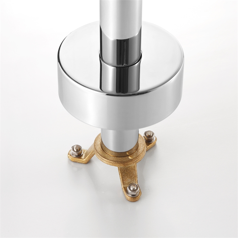 Pemberly Row 1-Handle Freestanding Roman Tub Faucet with Hand Shower in Chrome