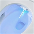 Pemberly Row Elongated Hands-Free Smart Bidet Toilet in White