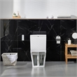 Pemberly Row Elongated Hands-Free Smart Bidet Toilet in White