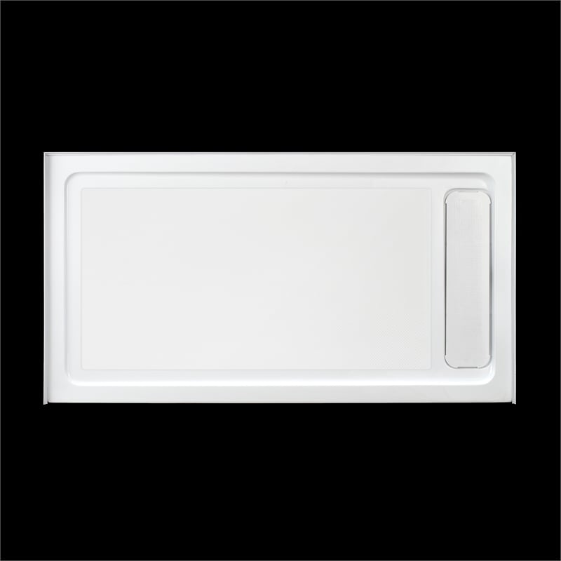 Pemberly Row Matte Black Shower Kit Base and Door 32