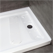 Pemberly Row Brushed Nickel Shower Kit Base and Door 36