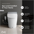 Pemberly Row 1.28/0.92GPF Dual-Flush Hands-Free Built-in Tank Smart Bidet Toilet