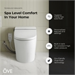Pemberly Row 1.27/0.92 GPF Dual-Flush Smart Bidet Toilet with Built-in Tank