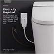 Pemberly Row 1.27/0.92 GPF Dual-Flush Smart Bidet Toilet with Built-in Tank