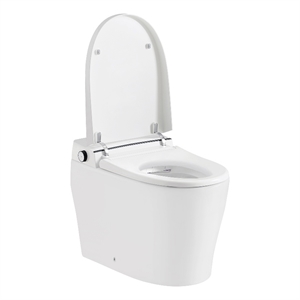 Pemberly Row 1.27/0.92 GPF Dual-Flush Smart Bidet Toilet with Built-in Tank