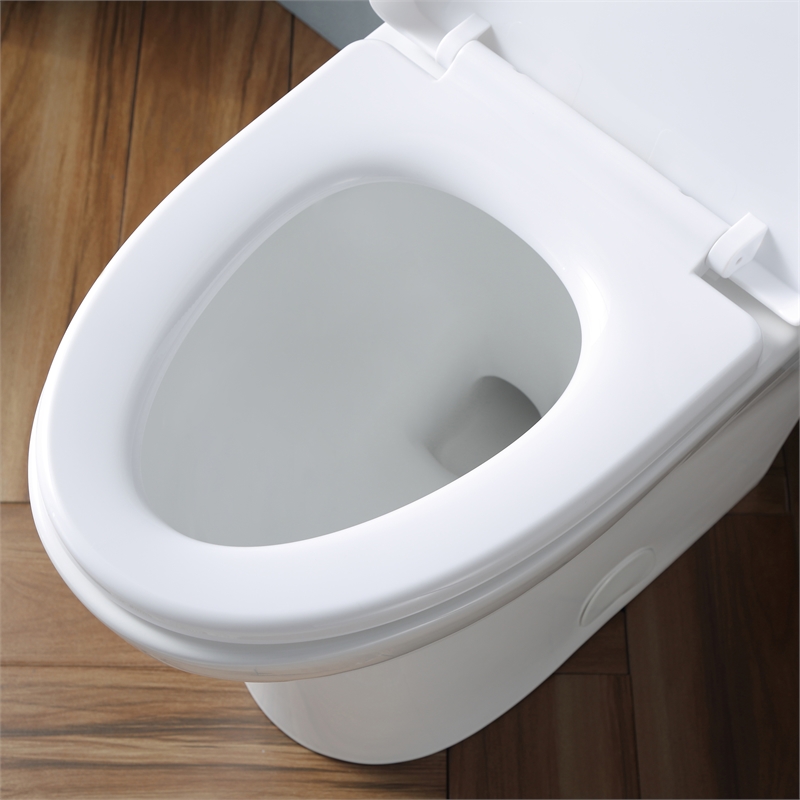 Pemberly Row 2-Pc 1.1/1.6 GPF Dual-Flush Elongated Toilet in White Seat Included