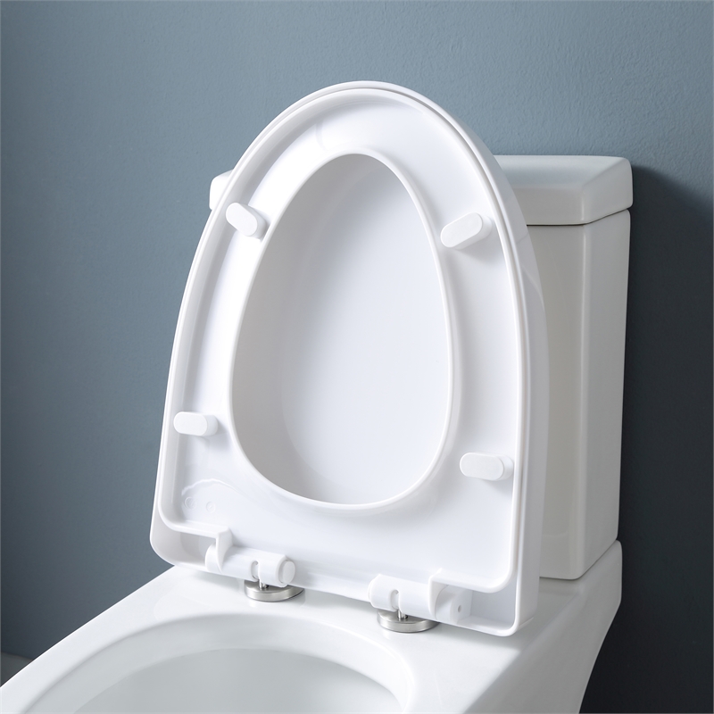 Pemberly Row 2-Pc 1.1/1.6 GPF Dual-Flush Elongated Toilet in White Seat Included