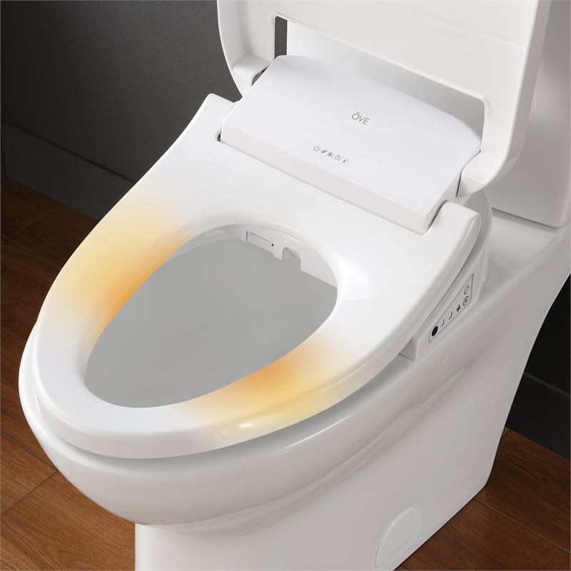 Pemberly Row 2Pc 1.06/1.28 GPF Dual-Flush Elongated Toilet with Smart Bidet Seat