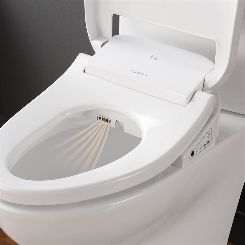 Pemberly Row 2Pc 1.06/1.28 GPF Dual-Flush Elongated Toilet with Smart Bidet Seat