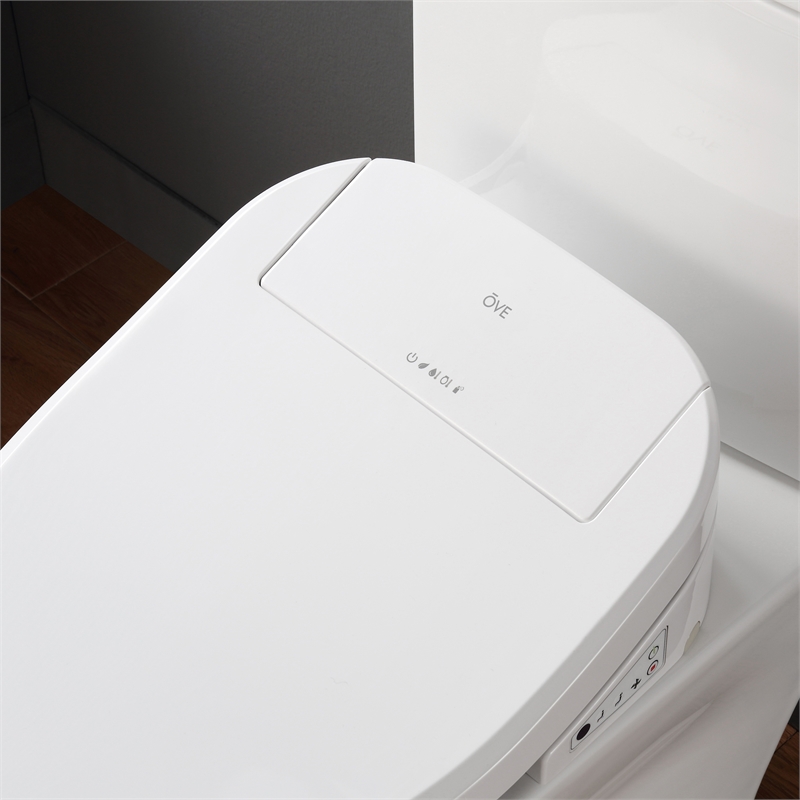 Pemberly Row 2Pc 1.06/1.28 GPF Dual-Flush Elongated Toilet with Smart Bidet Seat