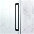 Pemberly Row Matte Black Corner Shower Kit Base and Door 32