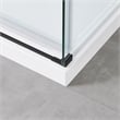 Pemberly Row Matte Black Corner Shower Kit Base and Door 32