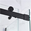 Pemberly Row Matte Black Corner Shower Kit Base and Door 32