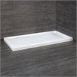 Pemberly Row Matte Black Corner Shower Kit Base and Door 32