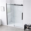 Pemberly Row Matte Black Shower Kit Base and Door 36