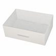 Pemberly Row Modern 5-Drawer Dresser with Large Fabric Drawers in White