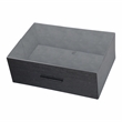 Pemberly Row Modern 5-Drawer Dresser with Large Fabric Drawers in Black