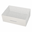 Pemberly Row Modern 6-Drawer Dresser with Large Fabric Drawers in White