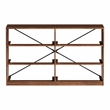 Pemberly Row Modern 6-Drawer Dresser with Large Fabric Drawers in Walnut