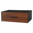 Pemberly Row Modern 6-Drawer Dresser with Large Fabric Drawers in Walnut