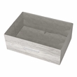 Pemberly Row Modern 6-Drawer Dresser with Large Fabric Drawers in Grey