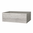 Pemberly Row Modern 6-Drawer Dresser with Large Fabric Drawers in Grey