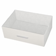 Pemberly Row Modern 8-Drawer Dresser with Large Fabric Drawers in White