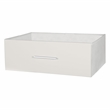 Pemberly Row Modern 8-Drawer Dresser with Large Fabric Drawers in White