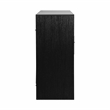 Pemberly Row Modern 8-Drawer Dresser with Large Fabric Drawers in Black