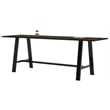 Pemberly Row 3 x 7 FT Bistro Height Conference Table - Espresso
