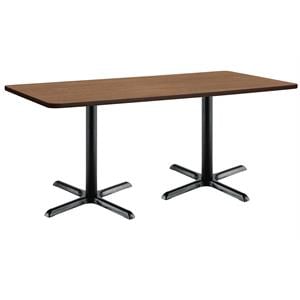 Pemberly Row 30&quot x 72&quot Standard Height Conference Table - Cherry - Black X Base