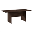 Pemberly Row 72W Boat Shaped Conference Table in Black Walnut - Engineered Wood