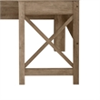Pemberly Row 2-Piece Office Set: Oak Wood L-Shaped Desk and 2-Drawer File Cabinet with Shelves in Mo