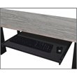 Pemberly Row 1-Drawer Transitional Wood Writing Desk in Espresso