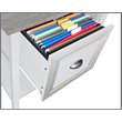 Pemberly Row L-Shaped Transitional Wood Corner Desk in White