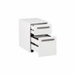 Pemberly Row 2-Drawer Modern Wood Mobile File Cabinet in White