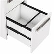 Pemberly Row 2-Drawer Modern Wood Mobile File Cabinet in White