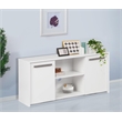 Pemberly Row 2-Door Modern Wood Credenza File Cabinet in White