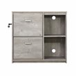 Pemberly Row 2-Drawer Modern Wood File Cabinet in Washed Gray