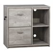 Pemberly Row 2-Drawer Modern Wood File Cabinet in Washed Gray