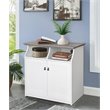 Pemberly Row 2-Door Modern Wood File Cabinet in White and Gray Oak