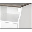 Pemberly Row 2-Door Modern Wood File Cabinet in White and Gray Oak