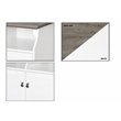 Pemberly Row 2-Door Modern Wood File Cabinet in White and Gray Oak