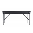 Pemberly Row Contemporary Wood Writing Desk with 3-Drawers in Brown